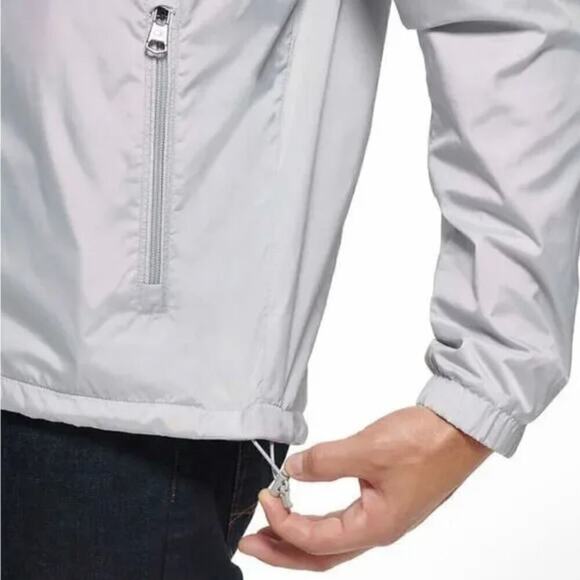 New! Calvin Klein Men's Fleece Lined Lightweight Windbreaker Hooded Jacket - Picture 5 of 9